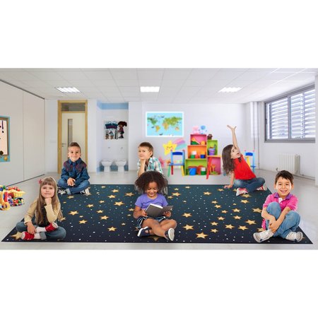 Deerlux 6 ft. Social Distancing Colorful Kids Classroom Seating Area Rug, Starry Sky Design, 8 x 15 ft XL QI003864.XL